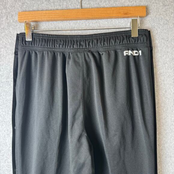 AND1 Tearaway Track Pants Womens Small Black Y2K Retro Throwback Streetwear - Picture 11 of 16